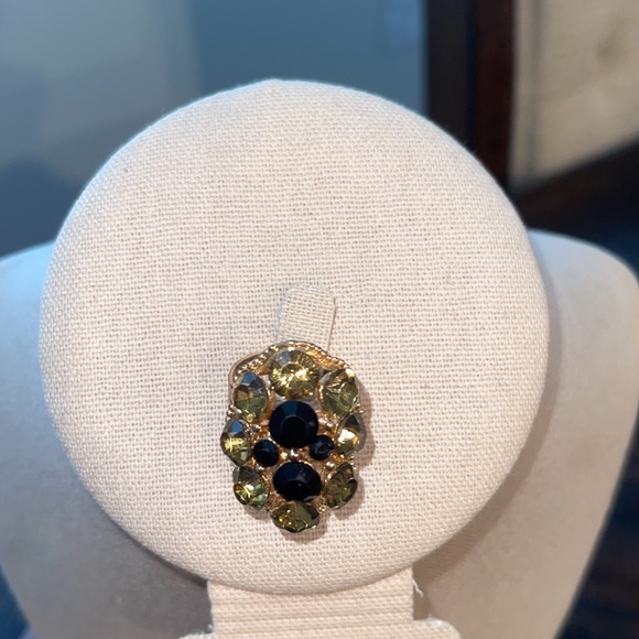 Ring Rose Gold Plated Adjustable Stone Ring - Picture 12 of 12